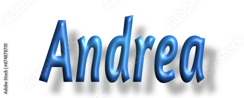 Andrea - light blue/ blue color - writen name - ideal for websites, emails, presentations, greetings, banners, cards, books, t-shirt, sweatshirt, prints, cricut, silhouette,	