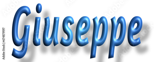 Giuseppe - light blue/ blue color - writen name - ideal for websites, emails, presentations, greetings, banners, cards, books, t-shirt, sweatshirt, prints, cricut, silhouette,	