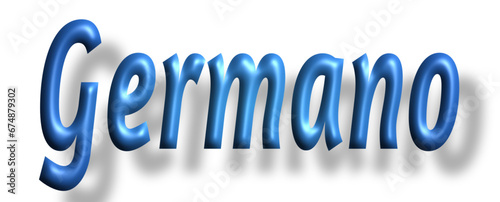 Germano - light blue/ blue color -writen name - ideal for websites, emails, presentations, greetings, banners, cards, books, t-shirt, sweatshirt, prints, cricut, silhouette,	