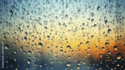 Abstract interpretation of raindrops on window