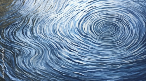 Flowing water creating abstract ripple patterns
