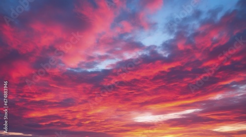 Gradient sky during a vibrant colorful sunrise © Gefo