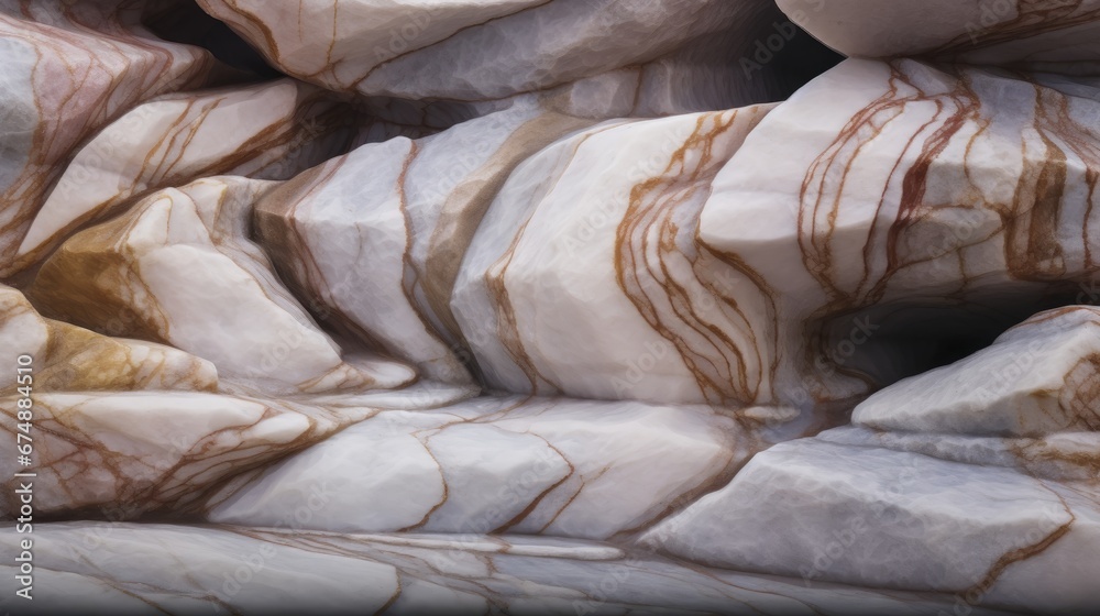 Obraz premium Swirling patterns in marble rock formations