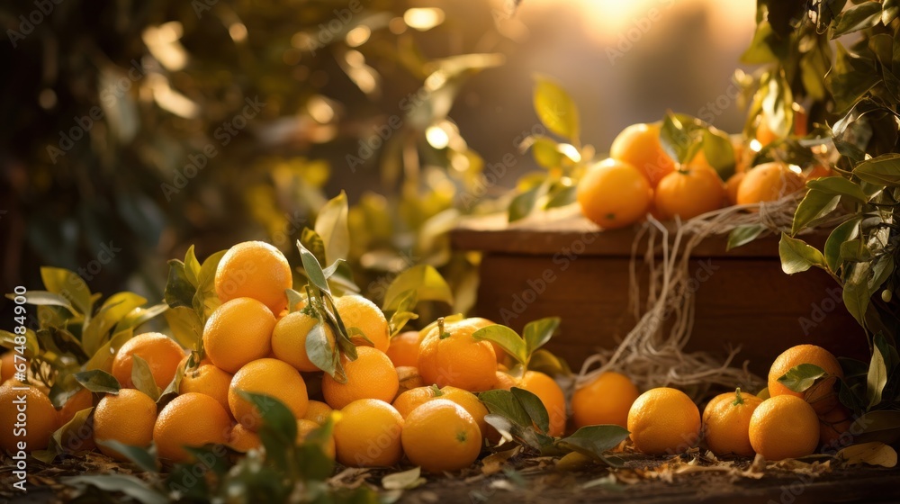 A bunch of oranges sitting on top of a table