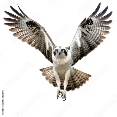 Osprey in Flight, Raptor Portrait
