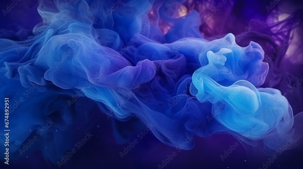 Dark blue abstract background, luxury multicolored smoke, acrylic paint underwater explosion, cosmic swirling ink Dark blue abstract background, luxury multicolored smoke, acrylic paint underwater explosion, cosmic swirling ink