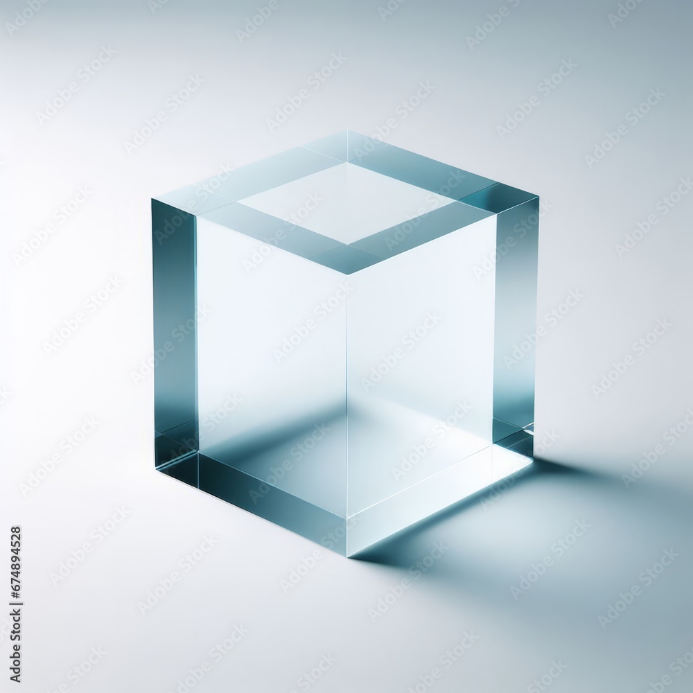 abstract glass 3d cube abstract glass 3d cube