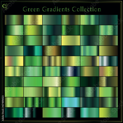 Grass colors for design,collection of high quality gradients.