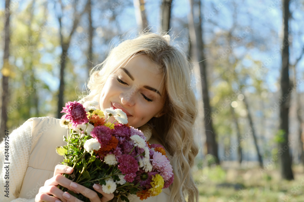 Portrait of a young beautiful blonde with long hair Portrait of a young beautiful blonde with long hair