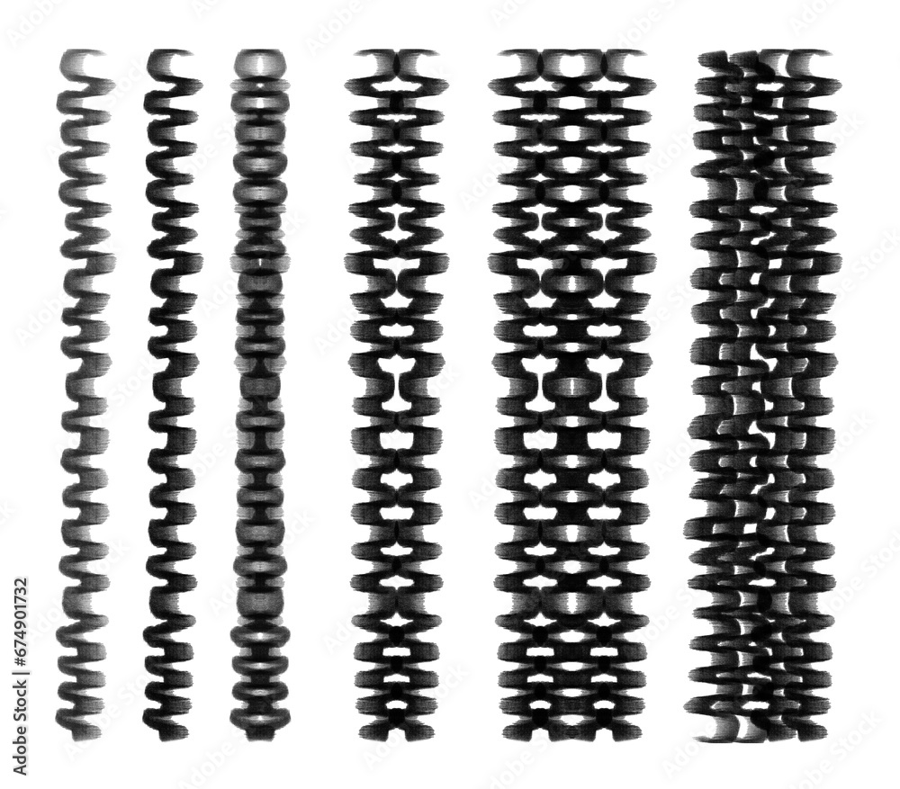 Pattern drawn in pencil. Winding line frame. Wavy line. Isolated PNG file. Pattern drawn in pencil. Winding line frame. Wavy line. Isolated PNG file.