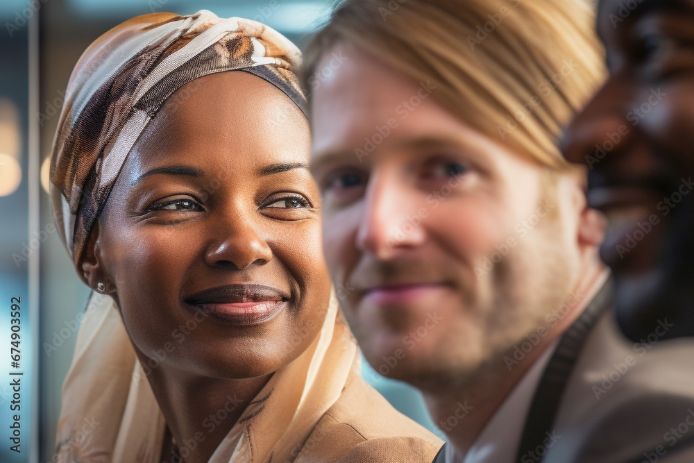 Une belle diversité de races et d'ethnies au travail. Des personnes de