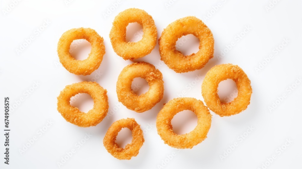 fried onion rings.