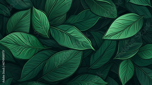 background of green leaves.