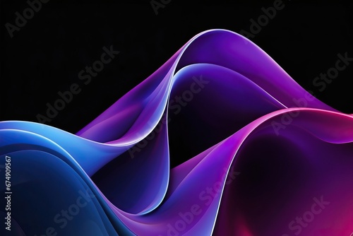 Windows 11 abstract purple and blue waves background