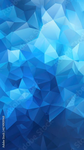Abstract blue geometric polygonal background