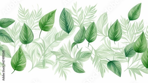 background of green leaves. © Yahor Shylau 