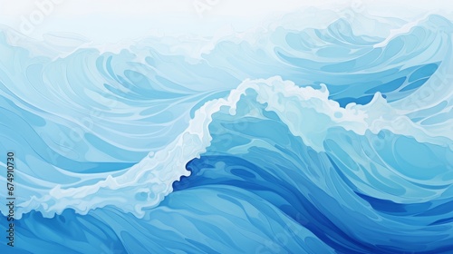 blue sea waves background.