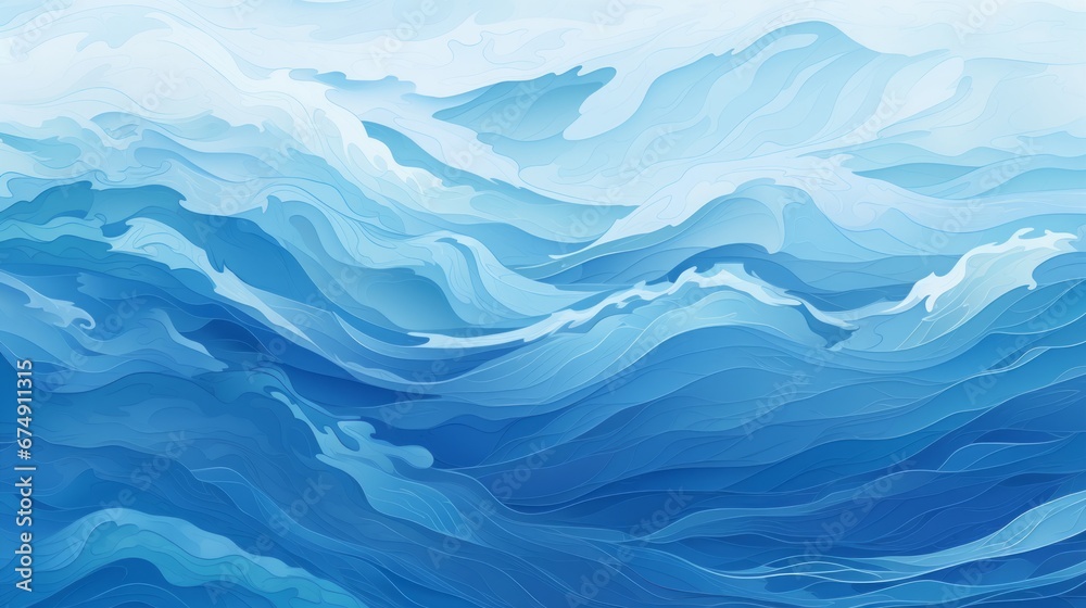 Obraz premium blue sea waves background.