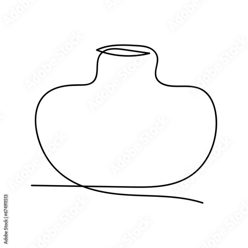 collections of vases and amphorae. Ceramic vase, ancient Greek illustration for a pot. Vector linear illustration. line art