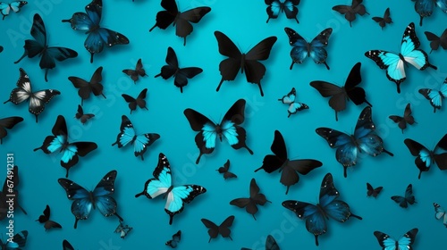 background a lot of butterflies.