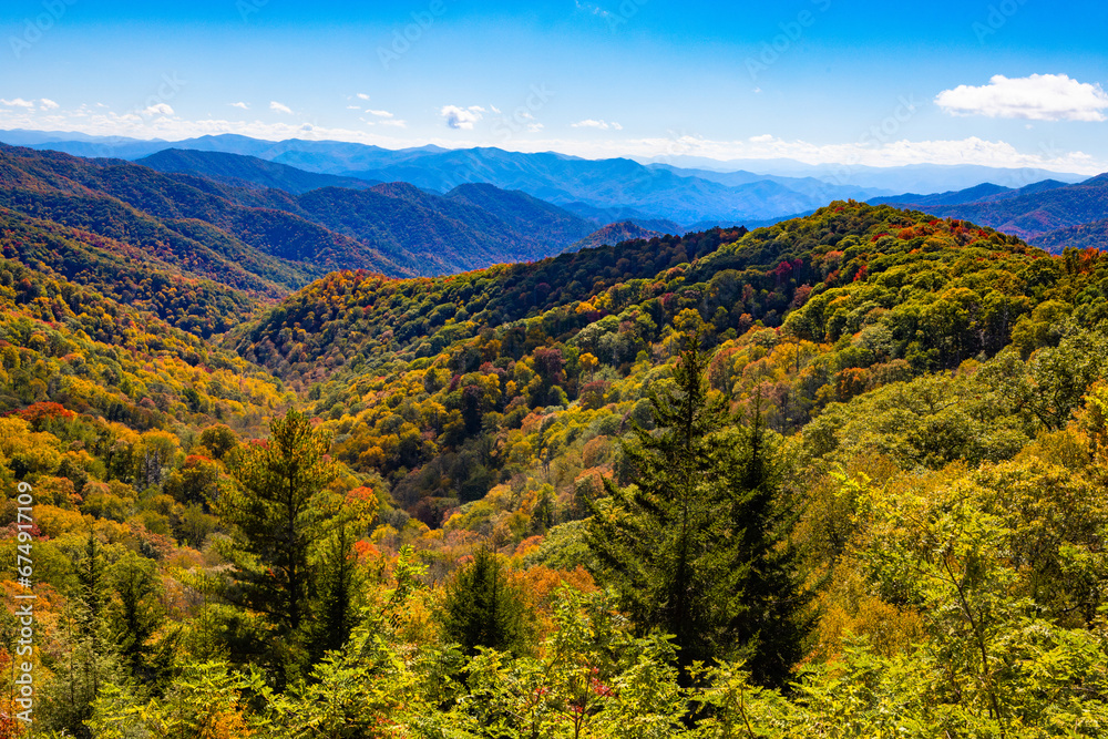 Autumn Day In Smoky Mountains National Park