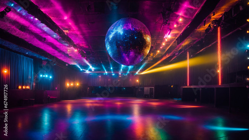 Empty disco hall