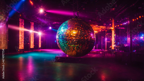 Empty disco hall