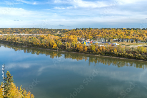 Fort Edmonton Park in fall season