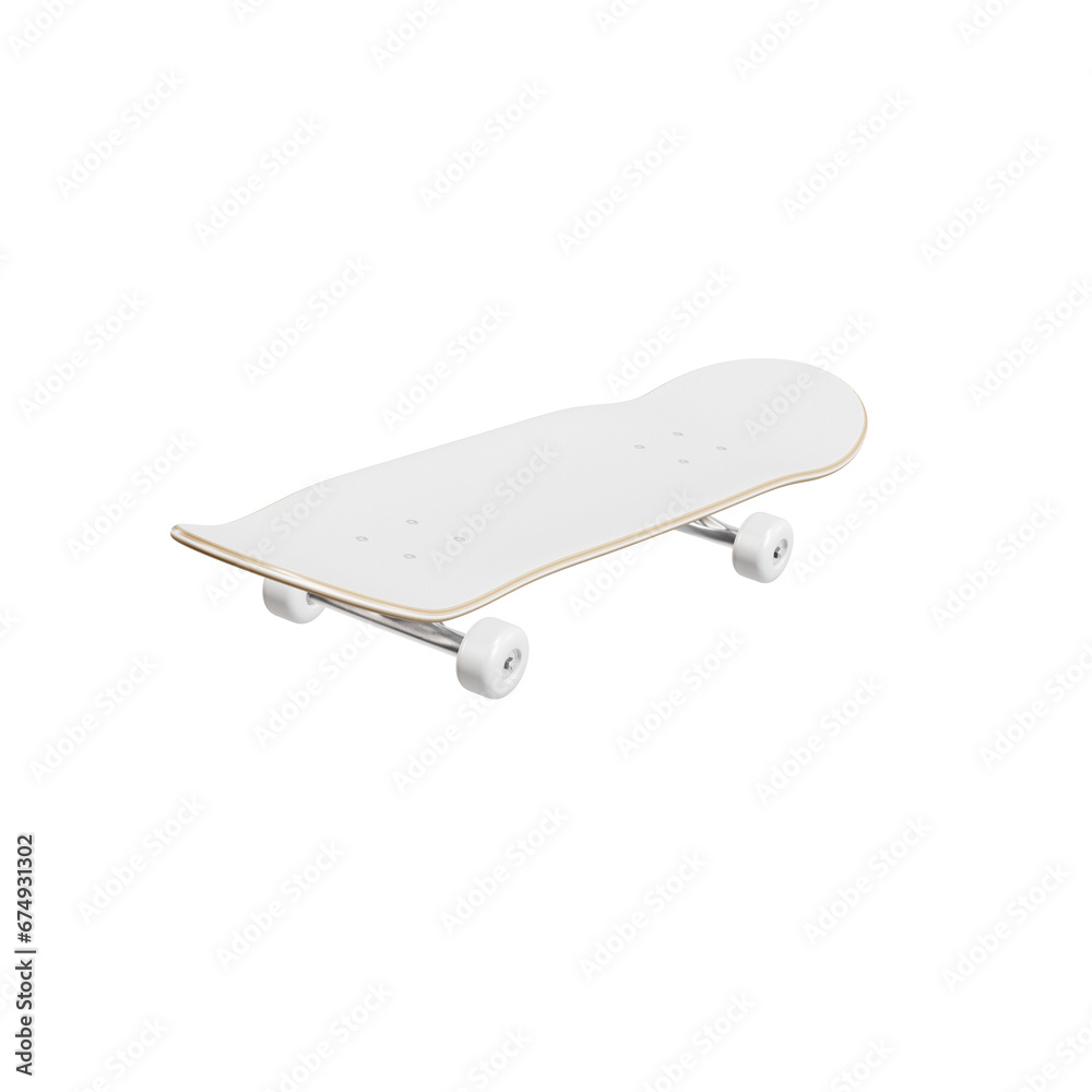 a white background with a Skateboard isolated on a white background with a Skateboard isolated on