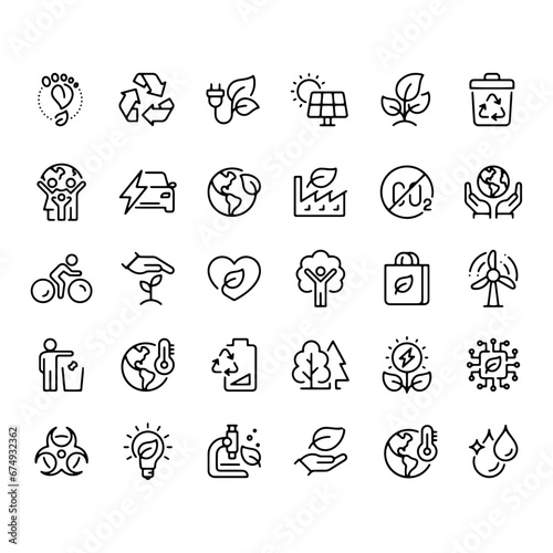 ecology icons vector design