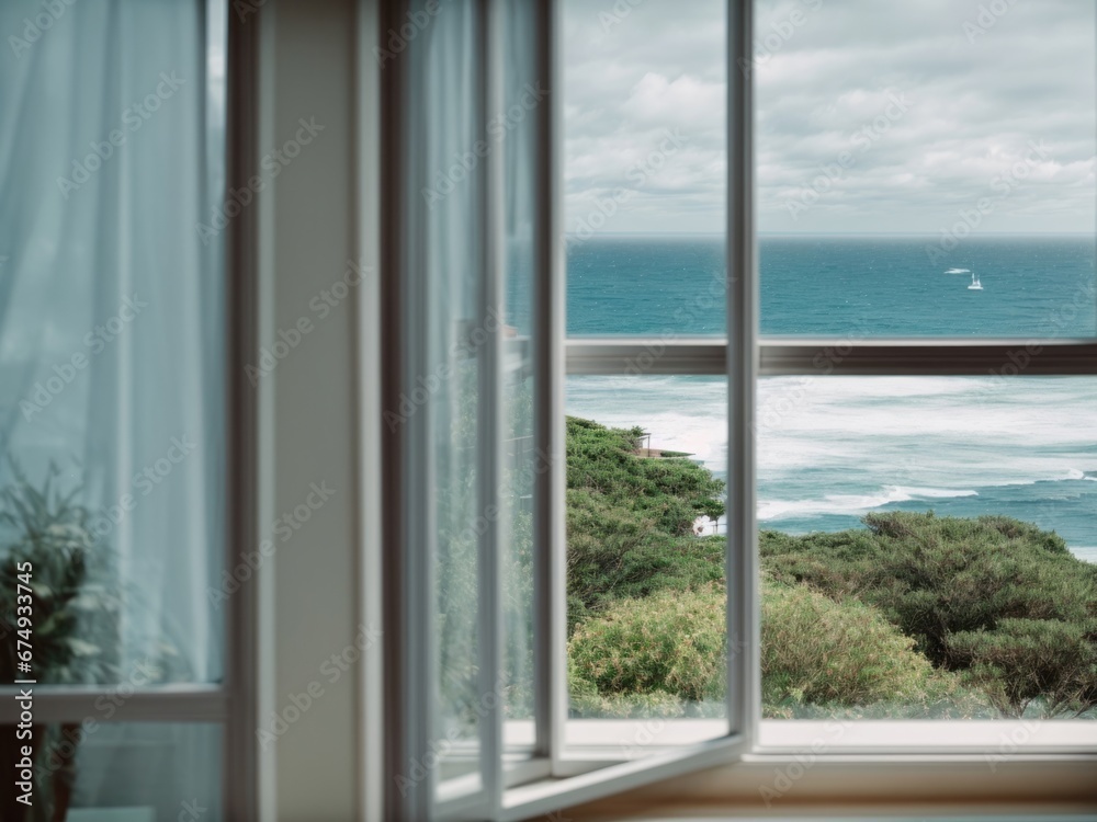 view from the window to the sea view from the window to the sea