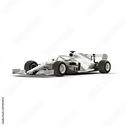 a image of a Racing Car isolated on a white background © Bruno