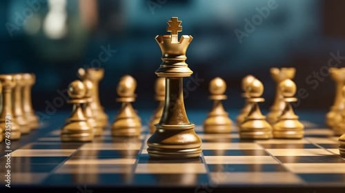 Gueen is the leadeof the chess in the game AI generated illustration