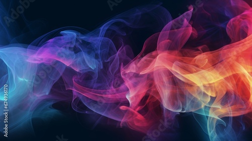 A blurred abstract image of a smoke pattern creating AI generated illustration