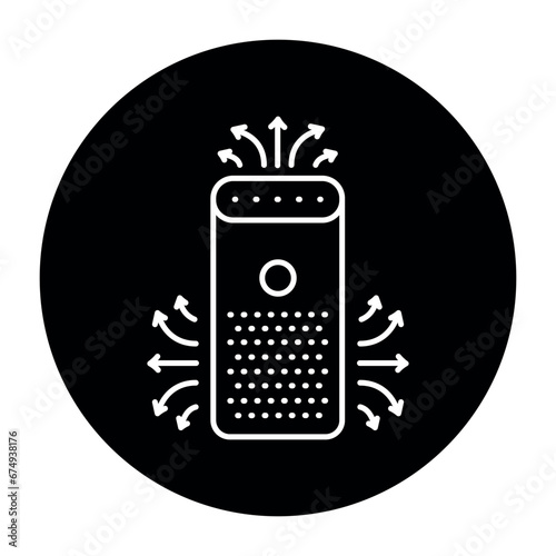 Air ionizer color line icon. Household appliance.