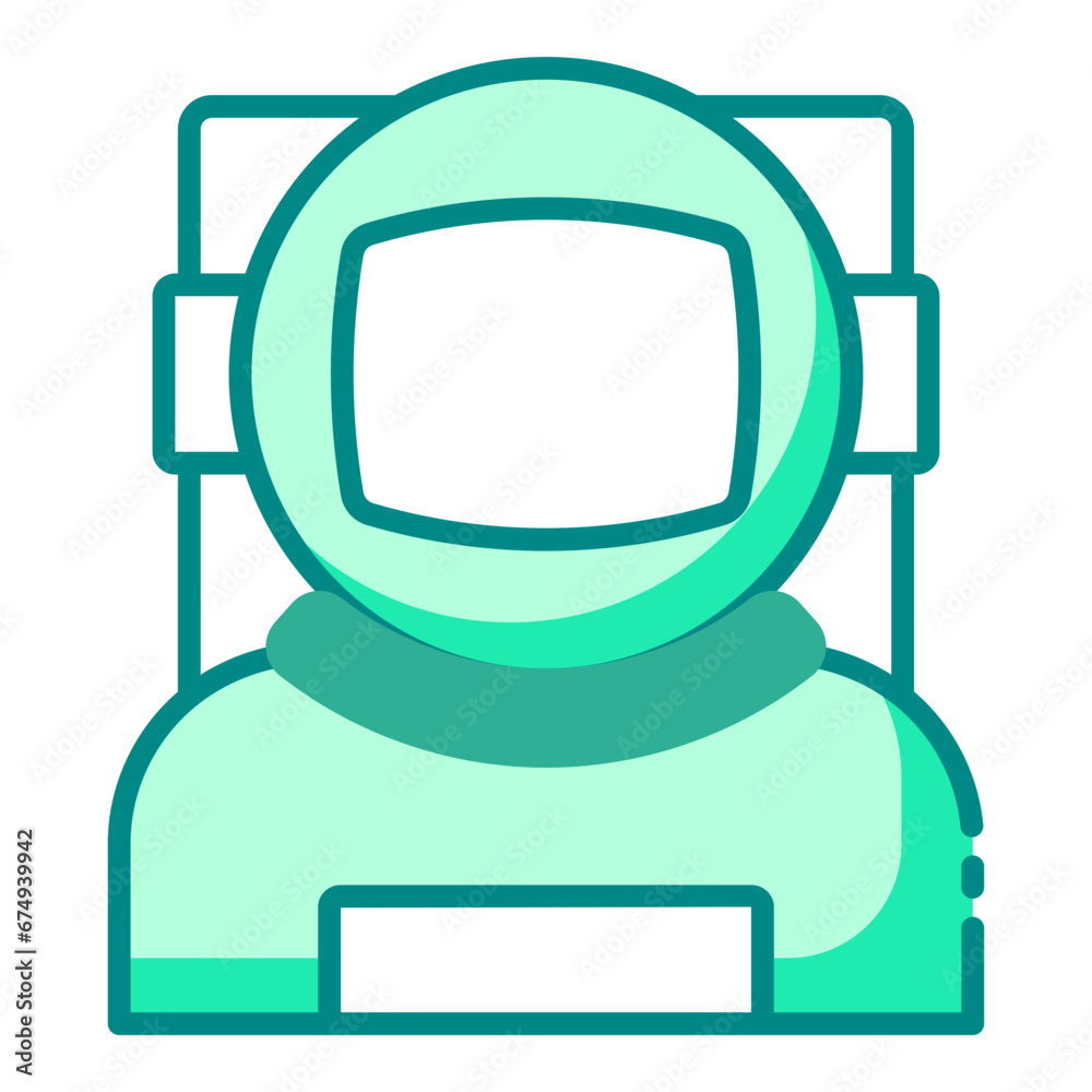 Naklejka premium Astronaut spaceman icon
