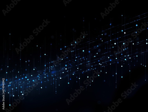 Abstract sci-fi blue background, concept of digital future., AI