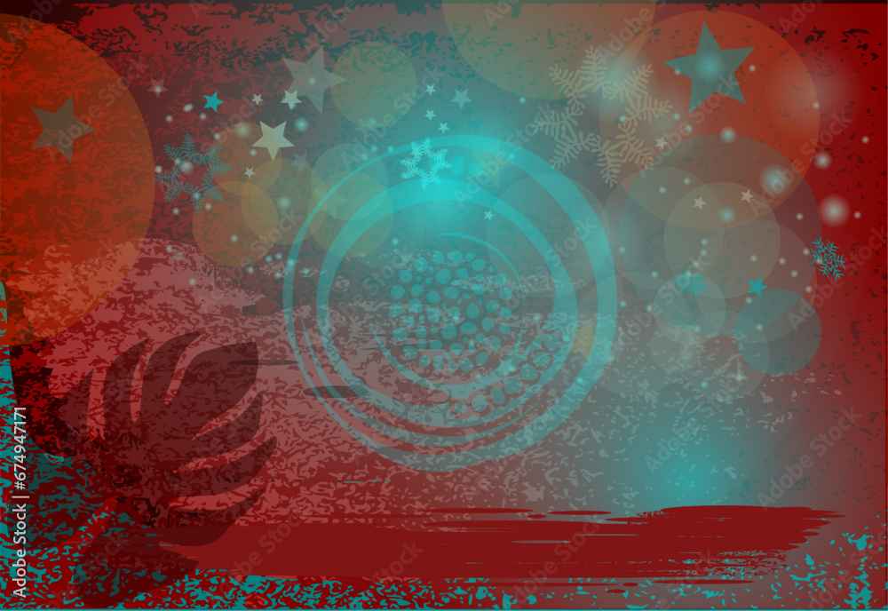 Abstrakter kreativer Hintergrund - Weihnachten - Winter
