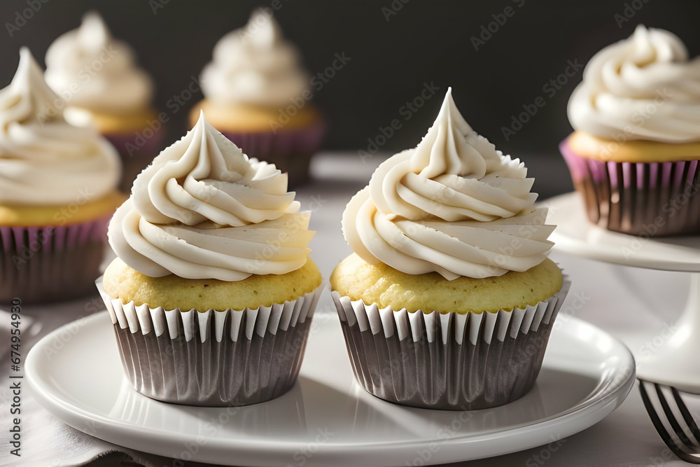 cupcakes with cream cupcakes with cream