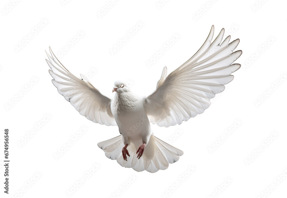 Obraz premium white dove flying