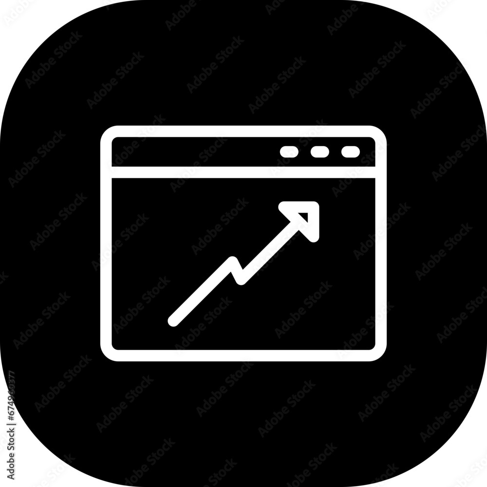 Trend marketing icon with black filled line outline style. business, trend, success, strategy, future, marketing, concept. Vector illustration Trend marketing icon with black filled line outline style. business, trend, success, strategy, future, marketing, concept. Vector illustration
