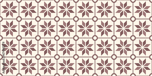 Beautiful brown floor geometric seamless pattern for wall decoration, wallpaper, interior design, ornament, wrapping paper