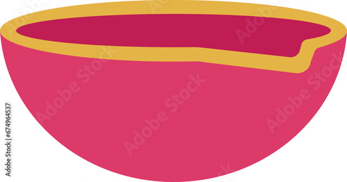 Simple Earthen Bowl Diwali Diya Lamp