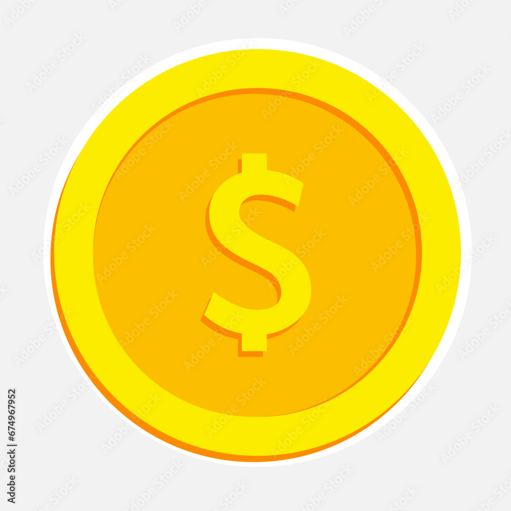Money coin image illustration. Vector design. Money coin image illustration. Vector design.