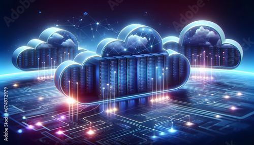 Cloud Computing Databases, Database Storage, Cloud Database Platforms, ad, banner, illustrative banner, Database-as-a-Service (DBaaS), NoSQL, SQL Database, Cloud Storage, Data Warehousing,