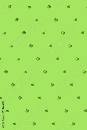 background with green cannabis leaf pattern