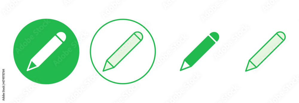 Pencil icon set. pen symbol. edit icon vector Pencil icon set. pen symbol. edit icon vector