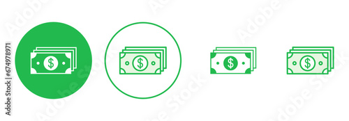 Money icon set. Money vector icon.