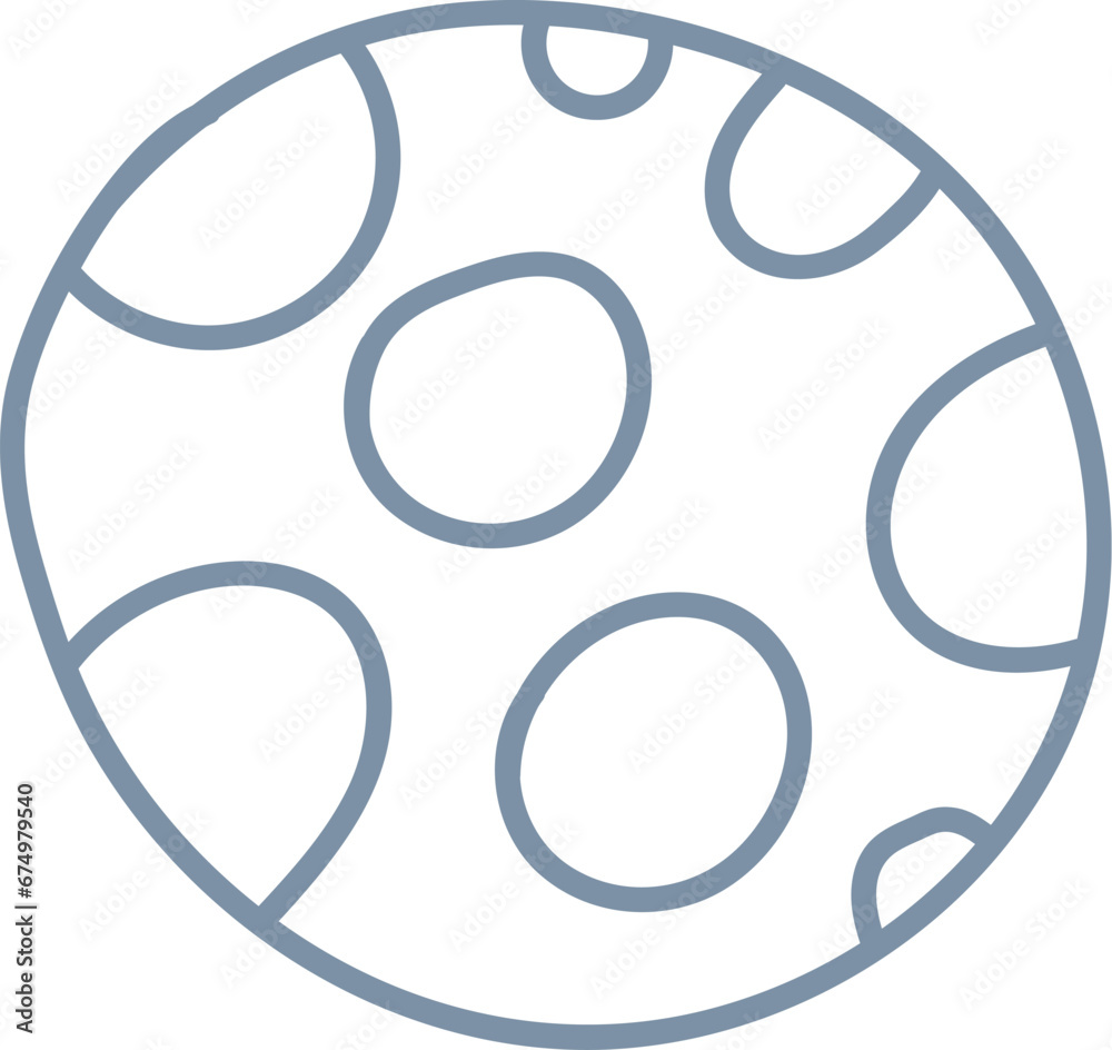 Obraz premium Abstract Planet Doodle