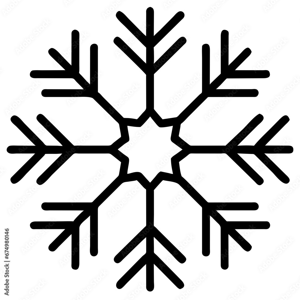 snowflakes on a black snowflakes on a black